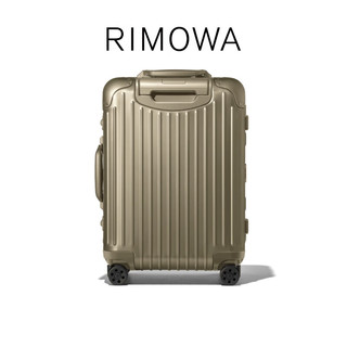 RIMOWA【6期】【周杰伦同款】日默瓦Original21寸铝镁合金拉杆行李箱 钛金色 21寸