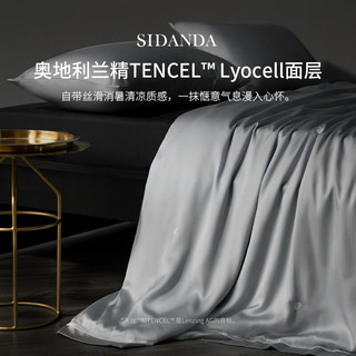 家装季：SIDANDA 诗丹娜 6A桑蚕丝夏凉被 月光银 150*200cm