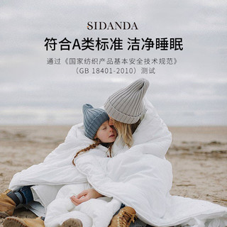 SIDANDA 诗丹娜 4A级被芯新型可水洗95%白鹅绒被羽绒春秋被四季被保暖冬 4A95 200*230cm