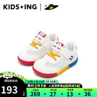 kids.ing学步鞋2024春季男女童宝宝婴儿机能鞋软底防滑小白鞋 白色 网面款 24码 适合脚长15.0cm