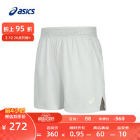 亚瑟士ASICS运动短裤男子舒适透气百搭运动裤 2011D075-001 灰色 M