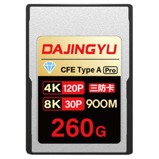 DAJINGYU大鲸鱼cfa卡 CFexpress Type A存储卡 适用SONY a1 A7 FX3 FX6 A93 双卡双录CFE-A钻石款-260G