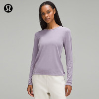 lululemon丨Twist-Back 女士罗纹后纽结长袖 T 恤 LW3HP6S 紫色灰 2