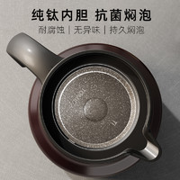 TOMIC 特美刻 纯钛内胆焖茶壶闷泡壶老白茶闷茶壶保温壶家用泡茶壶