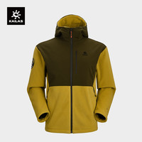 KAILAS凯乐石软壳衣春夏户外防寒透气运动徒步抓绒外套男款 赭栌黄/朱石栗-男款 M
