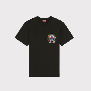 KENZO 凯卓 男女款圆领短袖T恤 FE55TS2714SG 黑色 M