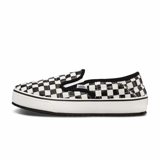 VANS 范斯 Slip-er黑白棋盘格 一脚蹬运动板鞋 VN0A4UWOIB8