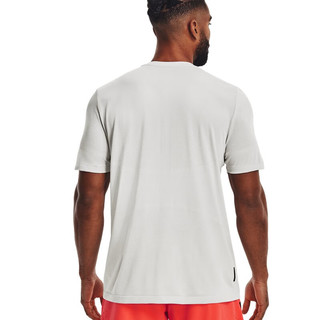 安德玛（UNDERARMOUR）RUSH Seamless男子训练运动短袖T恤1376781 白色100 XL