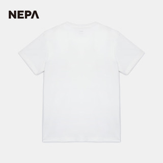 NEPA耐葩2024春夏男女同款运动户外休闲弹力圆领短袖T恤7KG5360 米白A01+米白A01 170/88A（095）