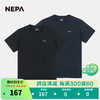 NEPA 耐葩2024春夏男女同款运动户外休闲弹力圆领短袖T恤7KG5360 深藏青色M04+黑色C01 170/88A（095）