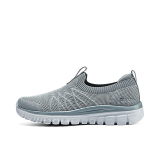 SKECHERS 斯凯奇 女子舒适一脚蹬100693 灰色/GRY 39.5