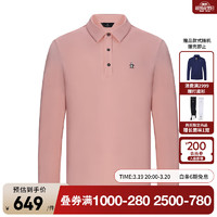 万星威（Munsingwear）高尔夫24春夏男士翻领长袖T恤休闲运动Polo衫 R653 L