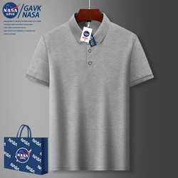 GAVK NASA百搭纯色情侣T恤polo衫