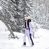 RAWRWAR23新款滑雪服女连体双单板雪服抓绒保暖防风防水修身滑雪衣裤 