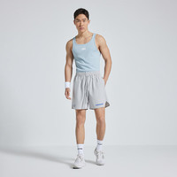 omG!四分训练短裤男速干高弹力运动跑步轻薄透气宽松篮球裤马拉松 平衡灰 XL