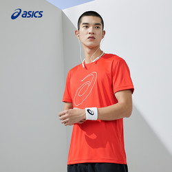 ASICS 亚瑟士 新款男子运动T恤男式针织透气套头圆领跑步短袖T恤