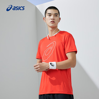 ASICS 亚瑟士 新款男子运动T恤男式针织透气套头圆领跑步短袖T恤