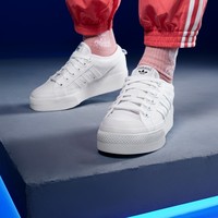 adidas 阿迪达斯 官方三叶草NIZZA PLATFORM女子厚底增高运动帆布鞋