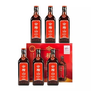 kuaijishan 会稽山 5年黄酒正宗绍兴黄酒老酒糯米花雕酒纯正五年500ml*6礼盒装