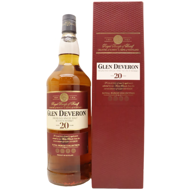 限新用户、今日必买：格兰德弗伦 Glen Deveron 20年苏格兰单一麦芽威士忌 1000ml