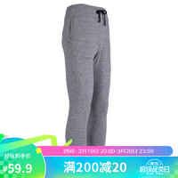 DECATHLON 迪卡侬 加绒裤女秋宽松运动长裤加厚棉裤GYPWW浅灰色M-2891346