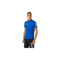 ASICS 亚瑟士 健身运动短袖POLO衫男式M蓝色 2031C268