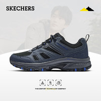 SKECHERS 斯凯奇 男款春秋季城市户外鞋舒适透气越野徒步鞋耐磨防撞防滑登山鞋 CHAR炭灰色 42