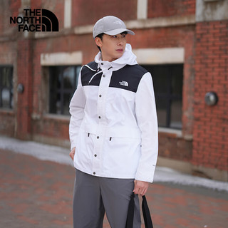 北面（The North Face）防风夹克男女同款防泼水外套户外保暖春季|81NO FN4/白色 L/175