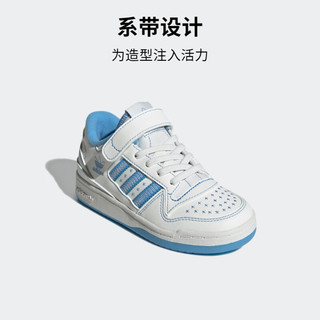 adidas FORUM LOW C休闲篮球板鞋男小童阿迪达斯三叶草JH6359 白/蓝 29(175mm)