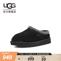 UGG 春季男士休闲舒适纯色塔斯曼一脚蹬圆头平底时尚懒人鞋 5950 BLK  黑色 41 BLK | 黑色