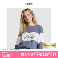 维多利亚的秘密 PINK 棉质长袖T恤女 4YQM暗蓝色 11243903 XS