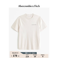 Abercrombie & Fitch 情侣款  圆领T恤 357528-1 奶油色