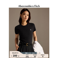 Abercrombie & Fitch 小麋鹿紧身短袖圆领T恤 358176-1
