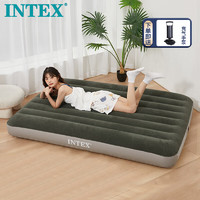 INTEX 充气床垫打地铺家用气垫床户外野营垫子折叠床含手泵64108