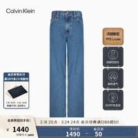 Calvin Klein Jeans24春夏女士街头复古纯棉蓝色水洗宽松牛仔裤40WK819 NA6-牛仔浅蓝 25