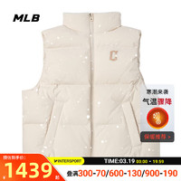 美职棒（MLB）男装女装 羽绒马甲保暖舒适运动服防风时尚外套 3ADVB0236-45BGL XL