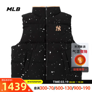 MLB 美职棒（MLB）男装女装 羽绒马甲保暖舒适运动服防风时尚外套 3ADVB0236-50BKS M