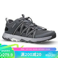 DECATHLON 迪卡儂 登山鞋男戶外涼鞋夏季透氣輕便徒步鞋ODS黑灰色42-4015399