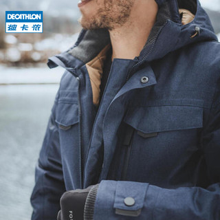 DECATHLON 迪卡侬 男士上衣保暖飞行夹克徒步加厚防风登山服 ODT3 男款-凯旋红 M