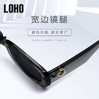 LOHO 墨镜2024新款女高级防紫外线晒gm猫眼小框偏光复古窄太阳眼镜