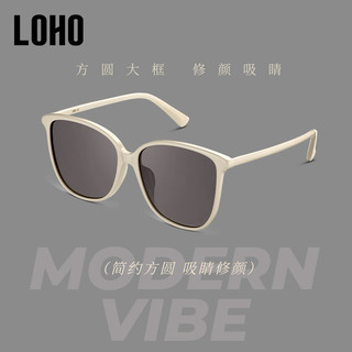 LOHO 太阳眼镜2024新款女潮时尚gm大脸显瘦大框偏光防紫外线晒墨镜