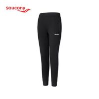 saucony 索康尼 新品女子针织长裤黑色跑步长裤舒适透气运动长裤