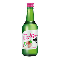 Jinro 真露 韩国原装进口 真露青葡萄西柚李子草莓味烧酒13度360ML*20瓶