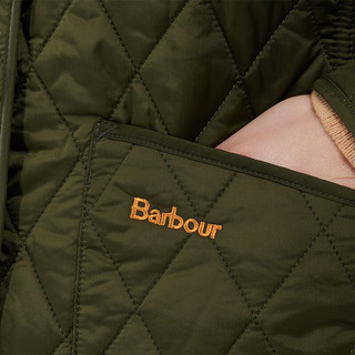 Barbour Annandale女士四季经典保暖菱格修身绗缝夹克 橄榄色 10