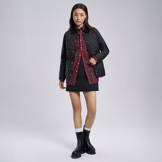 Barbour Annandale女士四季经典保暖菱格修身绗缝夹克 黑色 8