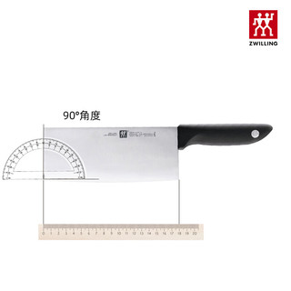 双立人（ZWILLING）简装银点系列中片刀 传统菜刀 切肉切菜刀 白 60°以上18cm12cm