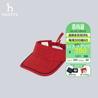 哈吉斯（HAZZYS）女装 2024春季女士运动休闲HRC空顶帽AAAS1CBA003 红色RD 00
