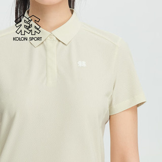 KOLON SPORT/可隆凉感POLO衫 女子户外AIRMESH网孔透汽户外运动短袖 LKPT4MN106-