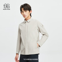 KOLON SPORT/可隆夹克 男子春夏户外休闲压胶防风薄款防泼水弹力外套 LHJK4MT525-MD 泥灰 L