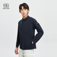 KOLON SPORT/可隆夹克 男子春夏户外休闲压胶防风薄款防泼水弹力外套 LHJK4MT525-NV 藏蓝 XL